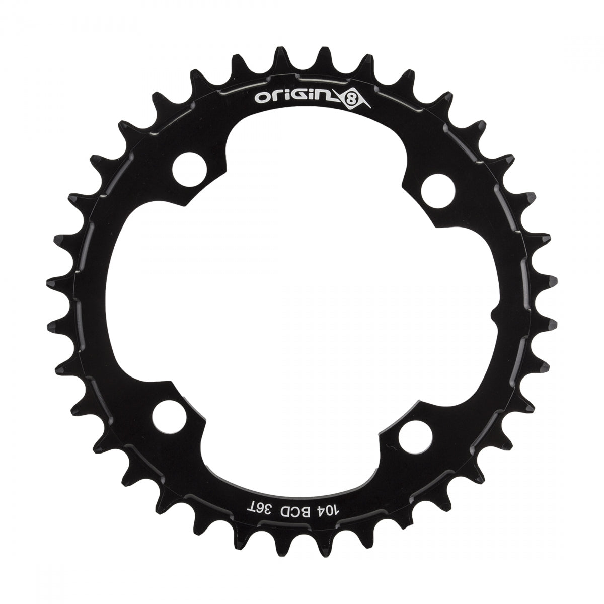 Origin8 Holdfast Oval Direct 1x Chainring, 104mm, 36T, 10/11-Speed, 4B, Black