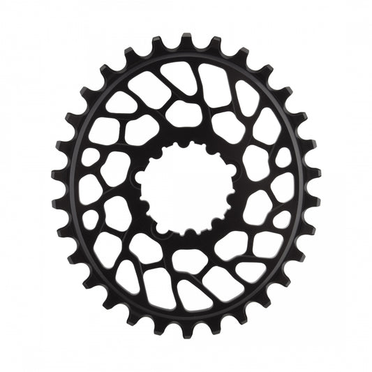 AbsoluteBLACK BB30 Oval Direct N/W Chainring, 30T, Black