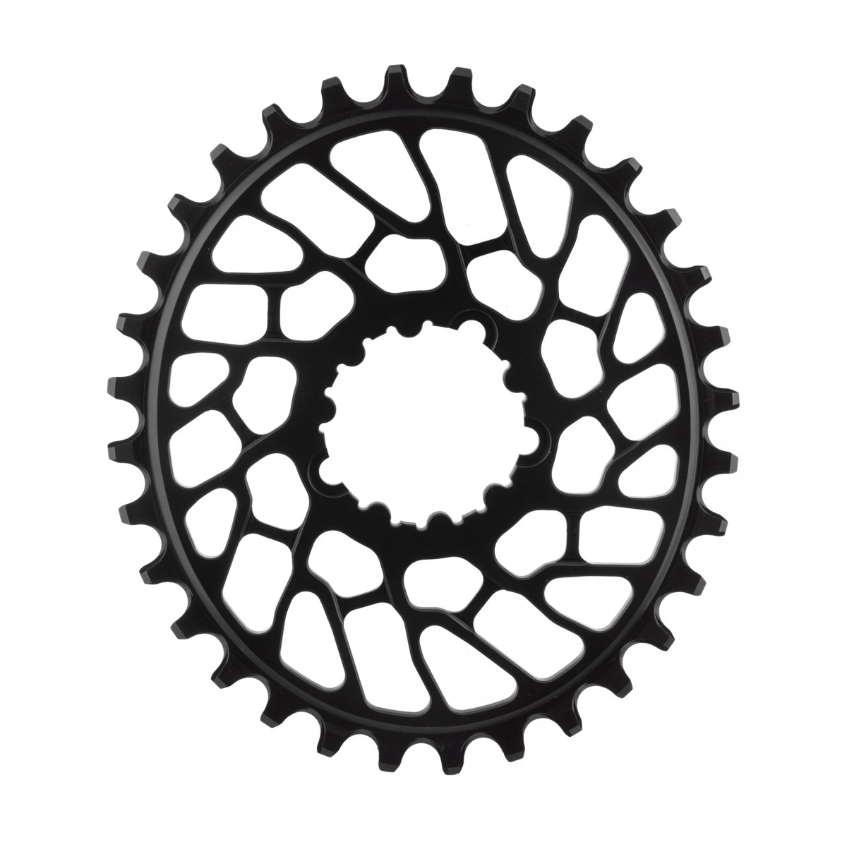 AbsoluteBLACK BB30 Oval Direct N/W Chainring, 32T, Black