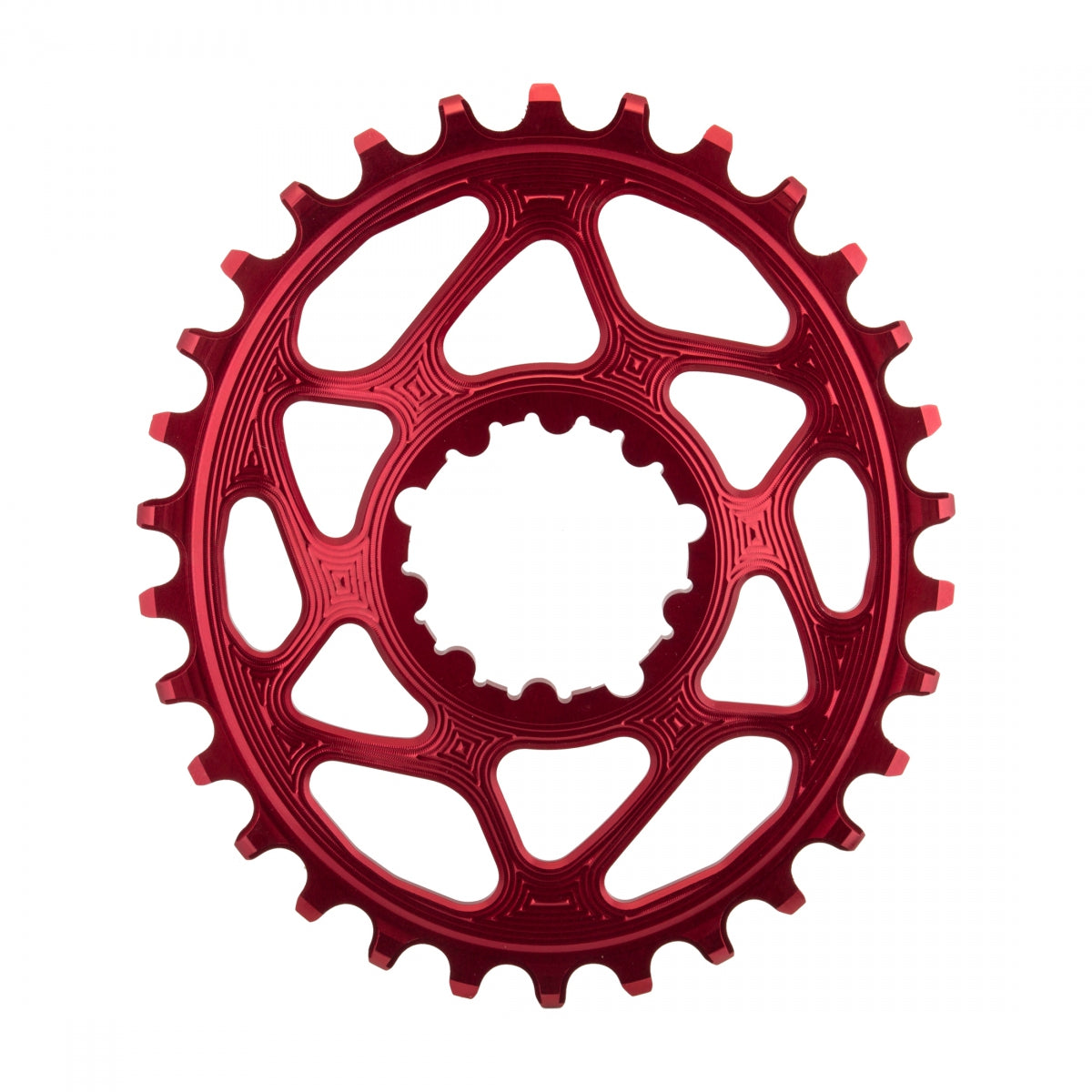 AbsoluteBLACK GXP Oval Direct N/W Chainring,Â 30T,Â Red