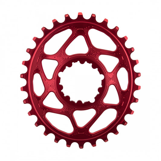 AbsoluteBLACK GXP Oval Direct N/W Chainring,Â 30T,Â Red