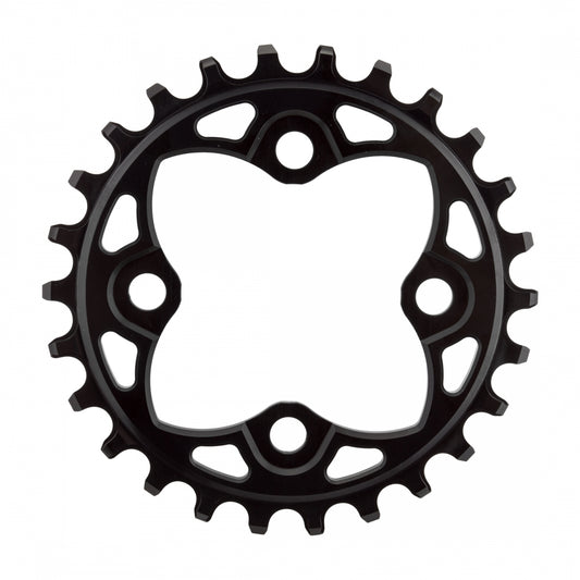 AbsoluteBLACK BCD N/W Chainring, 26T, 104/64mm 4-Bolt, Black