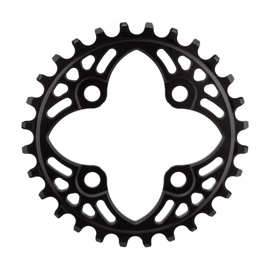 AbsoluteBLACK BCD N/W Chainring, 28T, 104/64mm 4-Bolt,Â Black