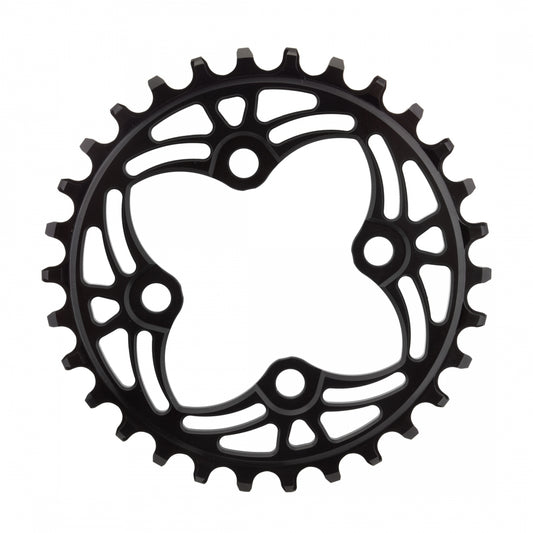 AbsoluteBLACK BCD N/W Chainring, 30T, 104/64mm 4-Bolt,Â Black