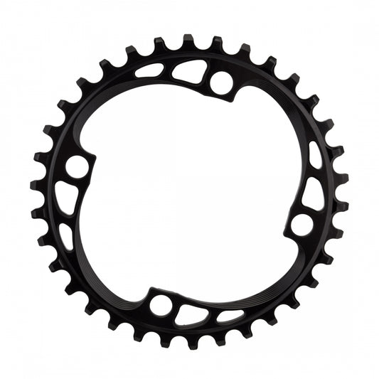 AbsoluteBLACK BCD N/W Chainring, 34T, 104mm 4-Bolt,Â Black