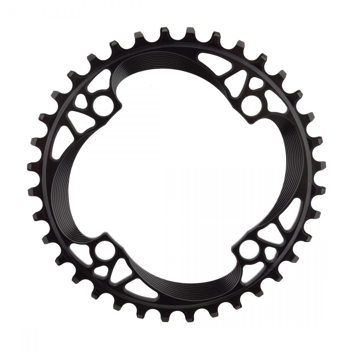 AbsoluteBLACK BCD N/W Chainring, 36T, 104mm 4-Bolt,Â Black