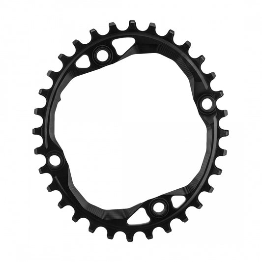 AbsoluteBLACK Oval 104 BCD N/W Chainring, 104mm 4-Bolt, 32T,Â Black