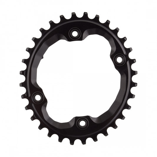 AbsoluteBLACK Oval 96 BCD XT N/W Chainring, 96mm 4-Bolt, 32T, Black