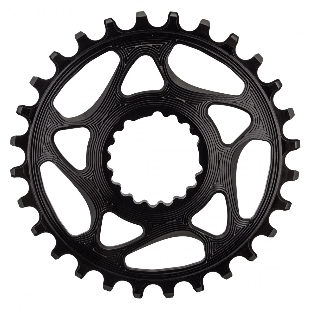 AbsoluteBLACK Cannondale Direct N/W Chainring,Â Hollowgram, 28T, Black