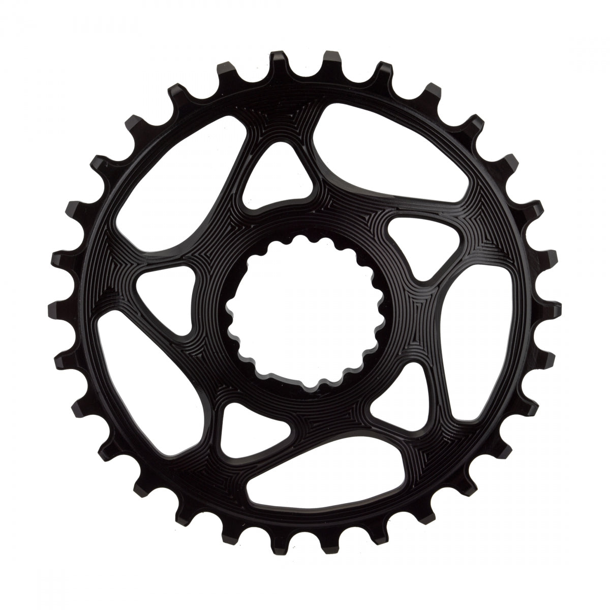 AbsoluteBLACK Cannondale Direct N/W Chainring,Â Hollowgram, 30T, Black