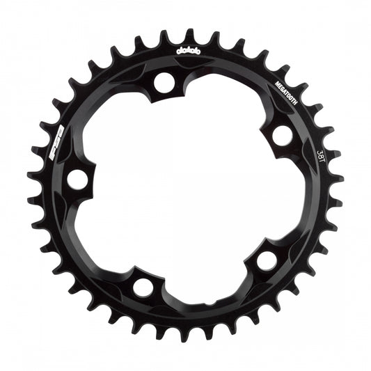 Full Speed Ahead Megatooth 1x10/11spd Chainring, 110mm 5-Bolt, 38T, Black