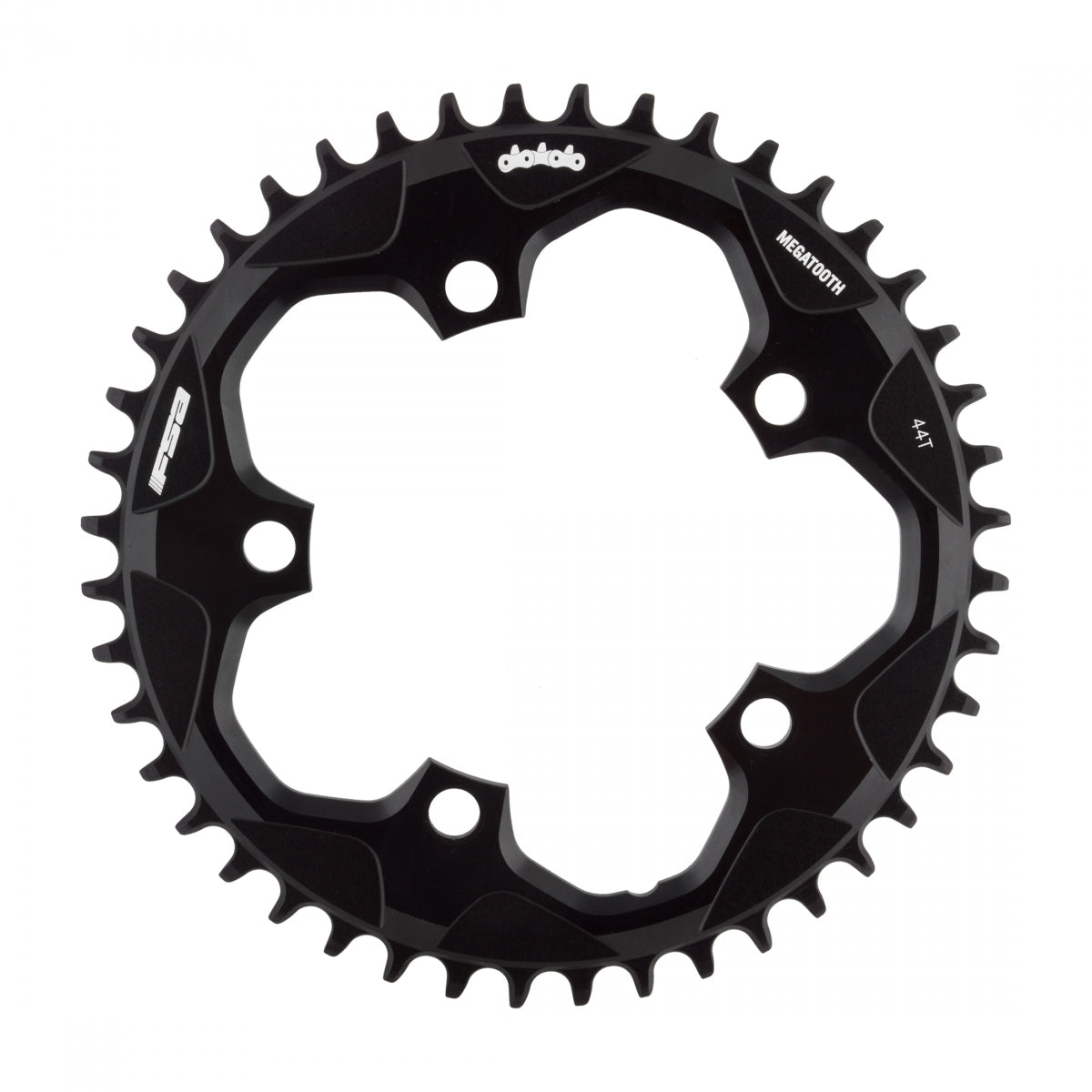 Full Speed Ahead Megatooth 1x10/11spd Chainring, 110mm 5-Bolt, 44T, Black