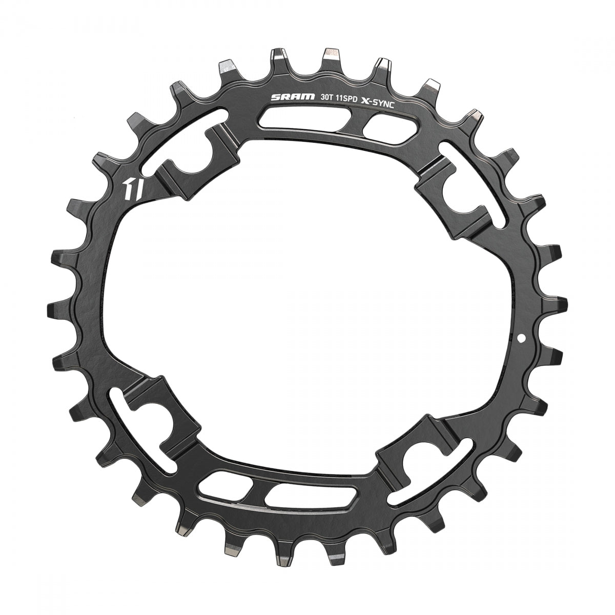 SRAM X-SYNC Chainring, 10-Speed, 4-Bolt, 30T, 94mm, Steel, Black