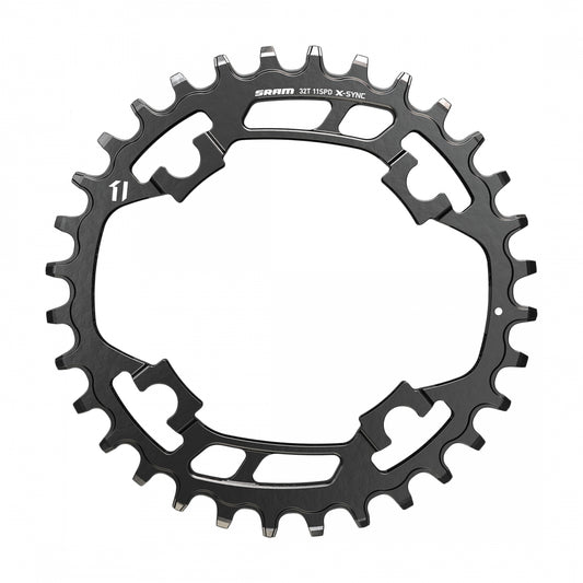 SRAM X-SYNC Chainring, 11-Speed, 4-Bolt, 32T, 94mm, Steel, Black