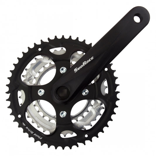 SUNRACE FC-M300 170mm 48/38/28T 7/8-Speed Crankset Black