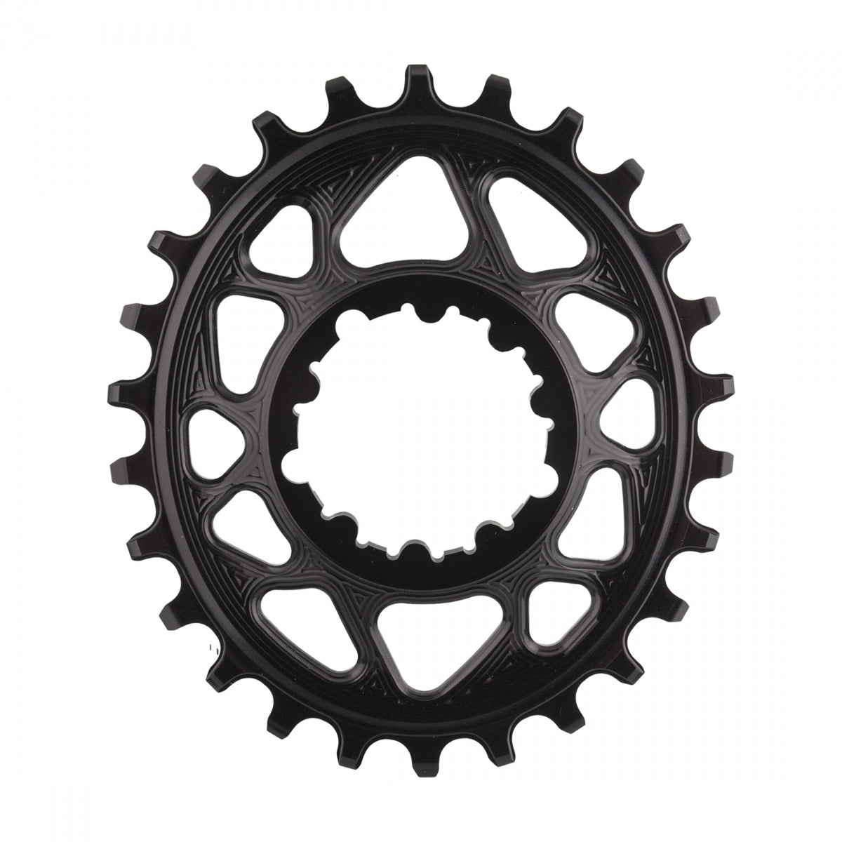AbsoluteBLACK GXP Oval Direct N/W Chainring,Â 26T, Black