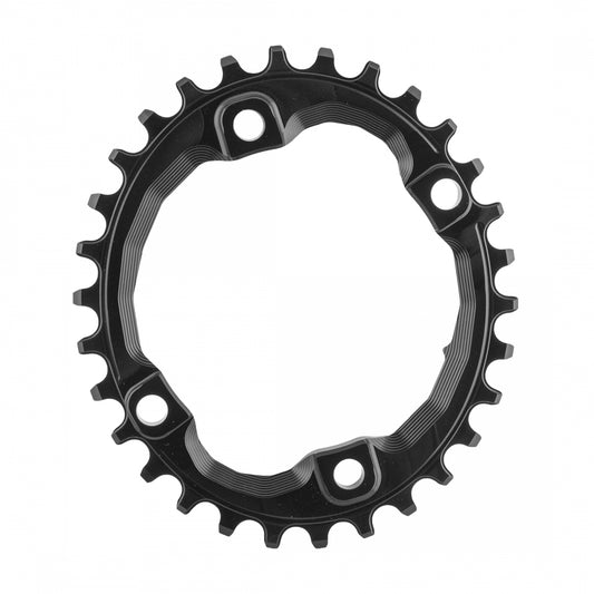AbsoluteBLACK Oval 96 BCD XT N/W Chainring for Shimano XT M8000 and MT700 cranksets, 96mm 4-Bolt, 30T, Black