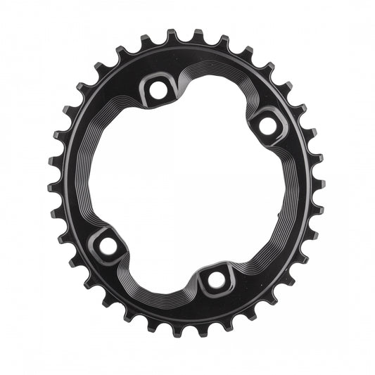 AbsoluteBLACK Oval 96 BCD XT N/W Chainring for Shimano XT M8000 and MT700 cranksets, 96mm 4-Bolt, 34T, Black