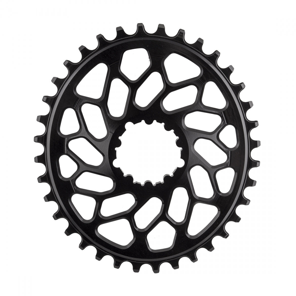 AbsoluteBLACK GXP & BB30 Oval Direct CX Chainring, 36T,Â Black