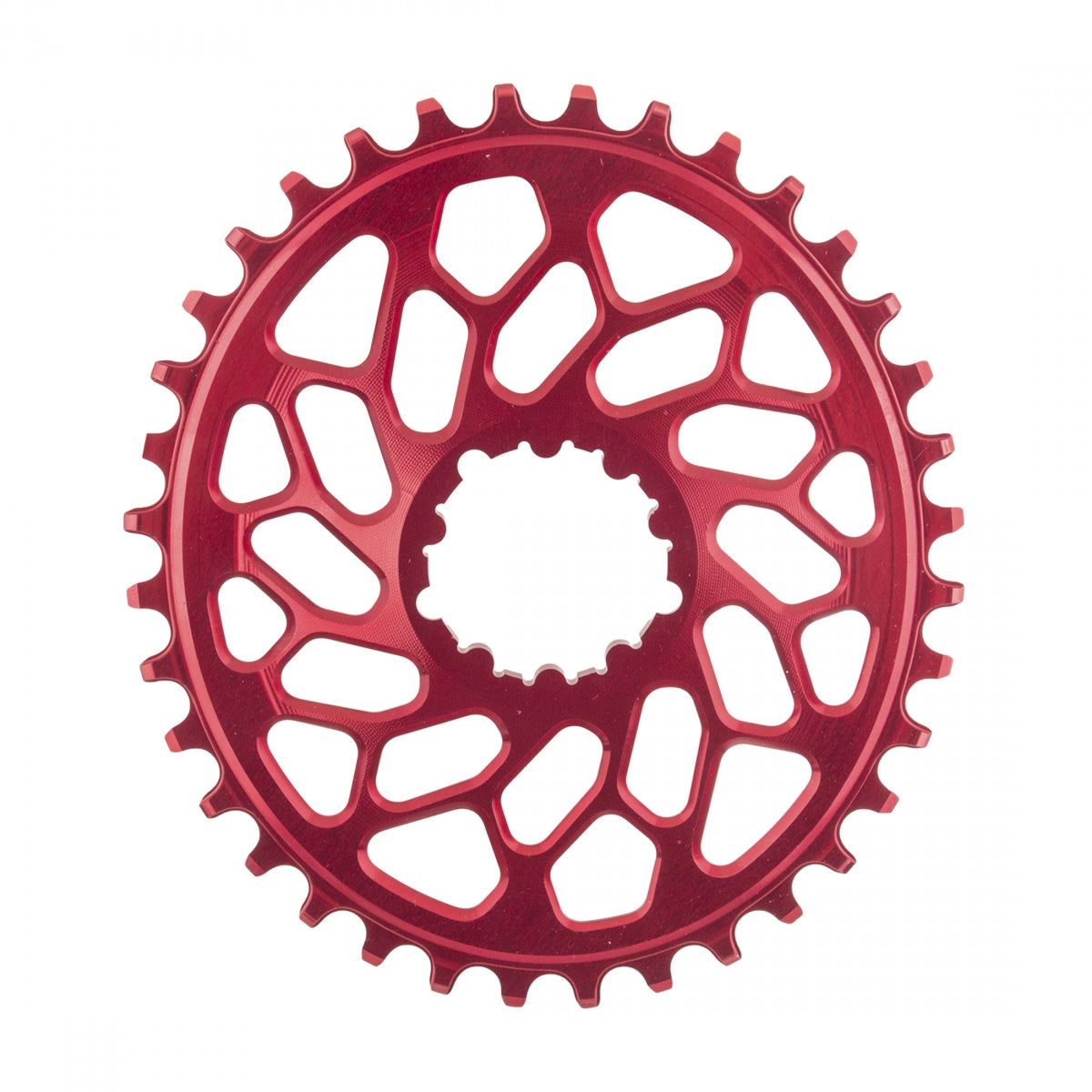 AbsoluteBLACK GXP & BB30 Oval Direct CX Chainring, 36T,Â Red
