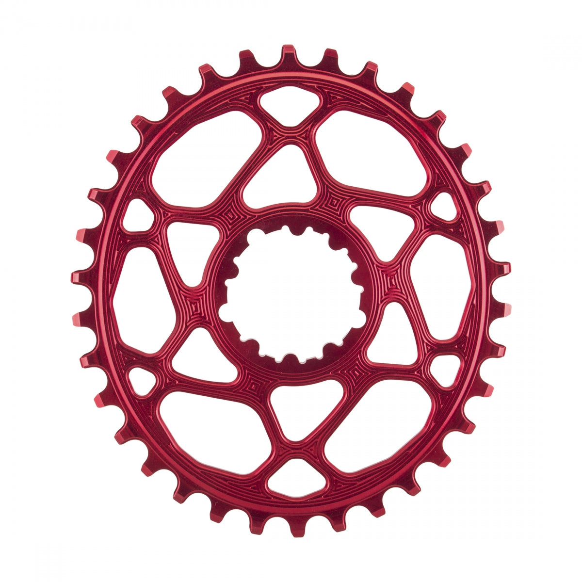 AbsoluteBLACK GXP Oval Direct Boost 148 Chainring, 34T, Red