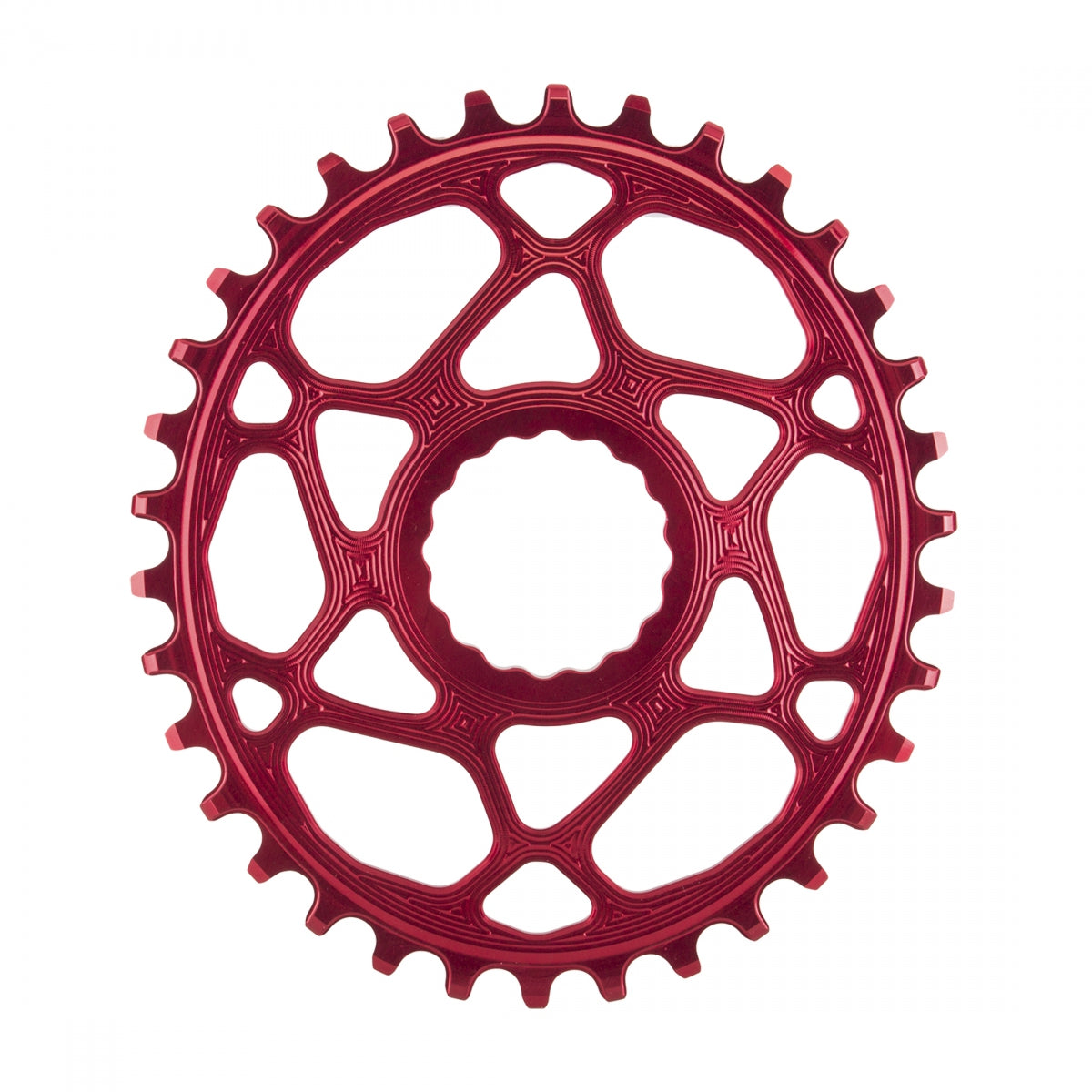 AbsoluteBLACK Raceface Cinch Oval Direct N/W Chainring, 34T,Â Red