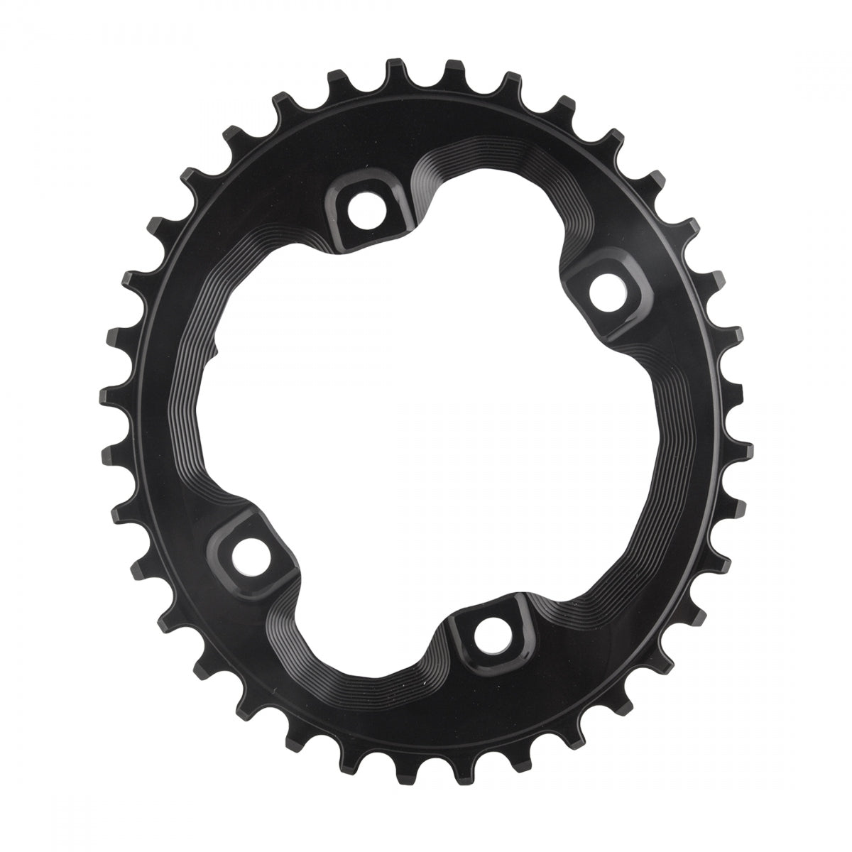 AbsoluteBLACK Oval 96 BCD XT N/W Chainring for Shimano XT M8000 and MT700 cranksets, 96mm 4-Bolt, 36T, Black