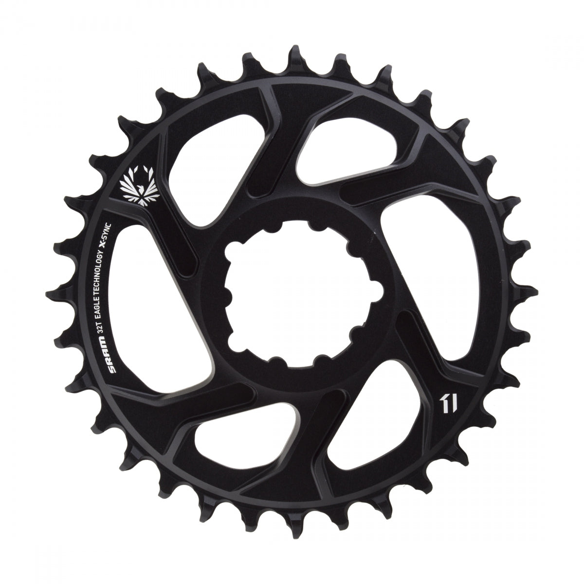 SRAM X-SYNC 2 Eagle Direct Mount Chainring, GXP/BB30, 12-Speed, 32T, 6mm Offset Boost, Black