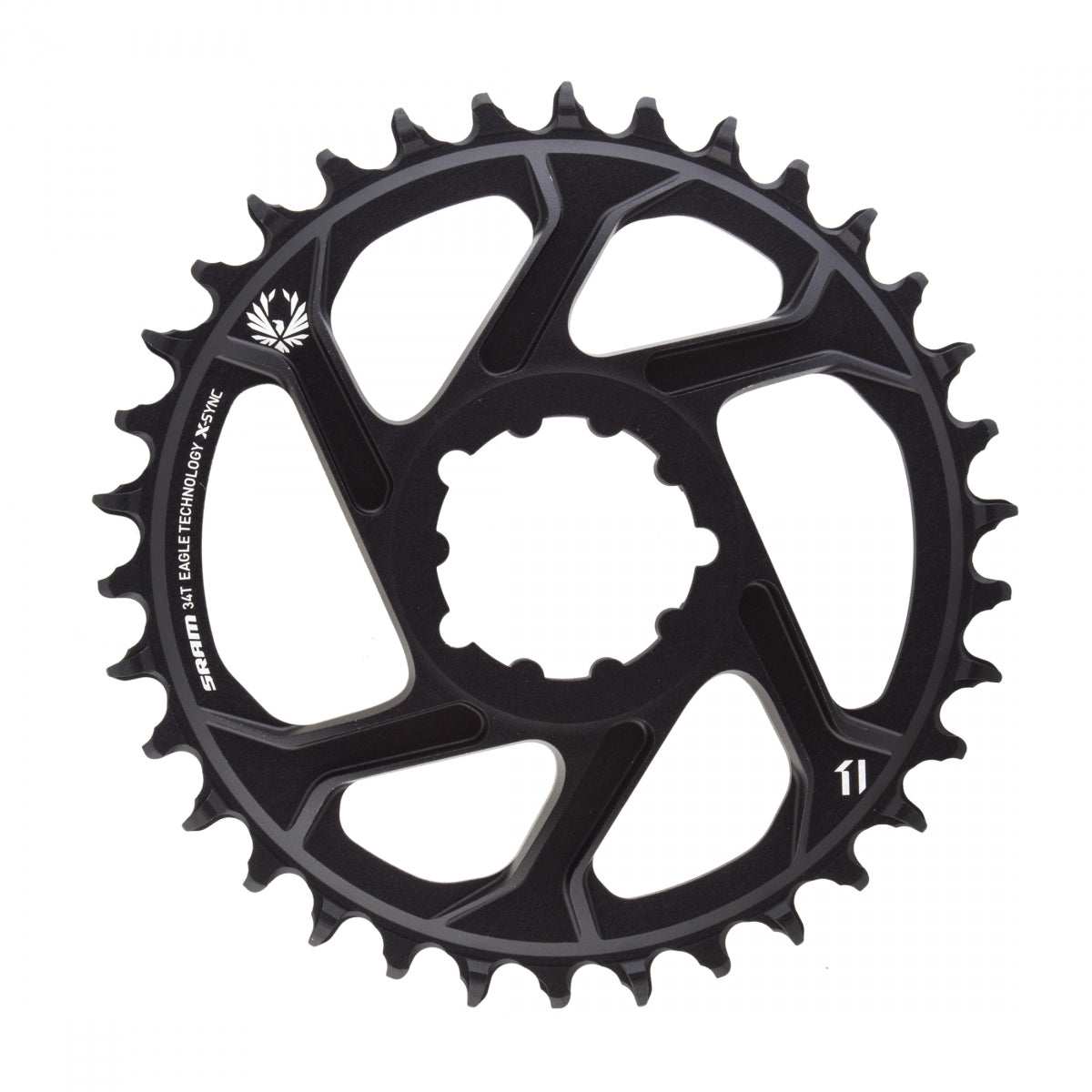 SRAM X-SYNC 2 Eagle Direct Mount Chainring, GXP/BB30, 12-Speed, 34T, 6mm Offset Boost, Black