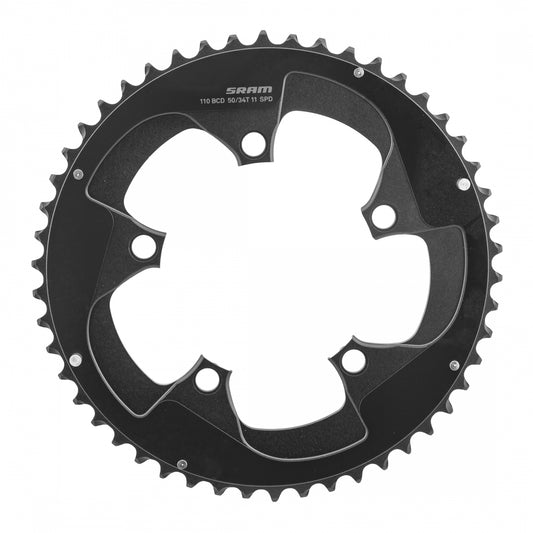 SRAM X-Glide Chainring, 50T, 110mm, 11-Speed, S3, 5mm 2 Pin, Black