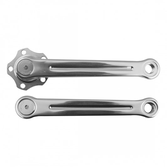 SUNXCD Exceed Crank Arms 165mm 1-Speed Square Taper Crankset Silver