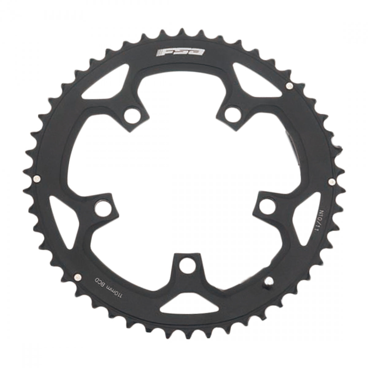 FSA Pro Road Chainring, 110mm x 50T, 5-Bolt, 10-11sp, Alloy, Black