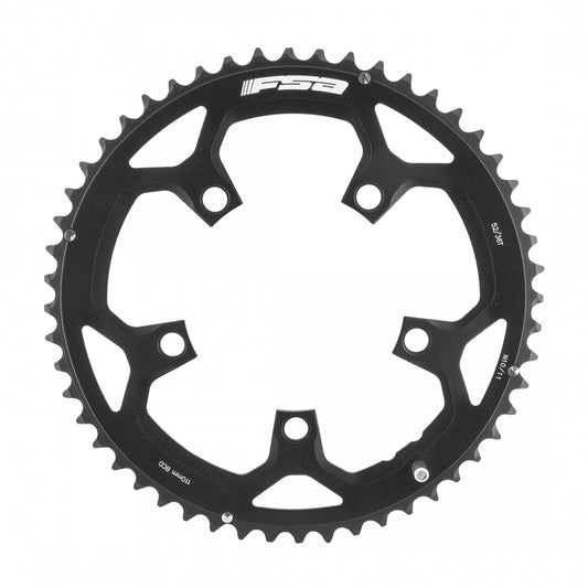 FSA Pro Road Chainring, 110mm x 52T, 5-Bolt, 10-11sp, Alloy, Black