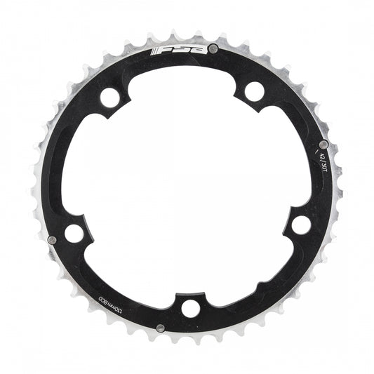 FSA Pro Road Chainring, 130mm x 42T, 5-Bolt, 9-10sp Triple, Black