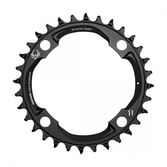 SRAM X-SYNC Chainring, 12-Speed, 104mm, 32T, Black