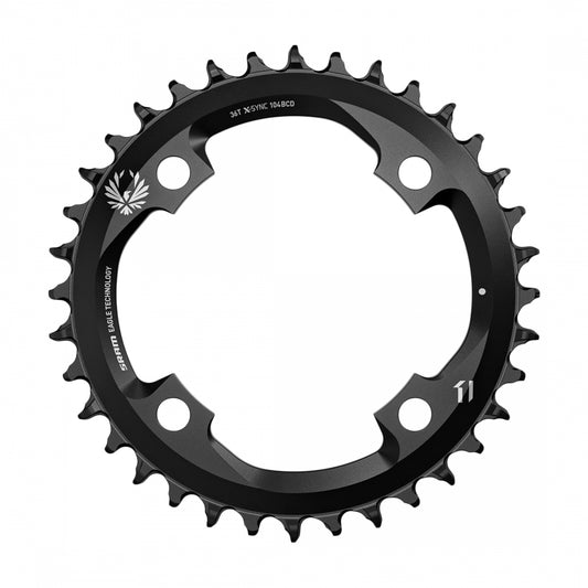 SRAM X-SYNC Chainring, 12-Speed, 104mm, 36T, Black