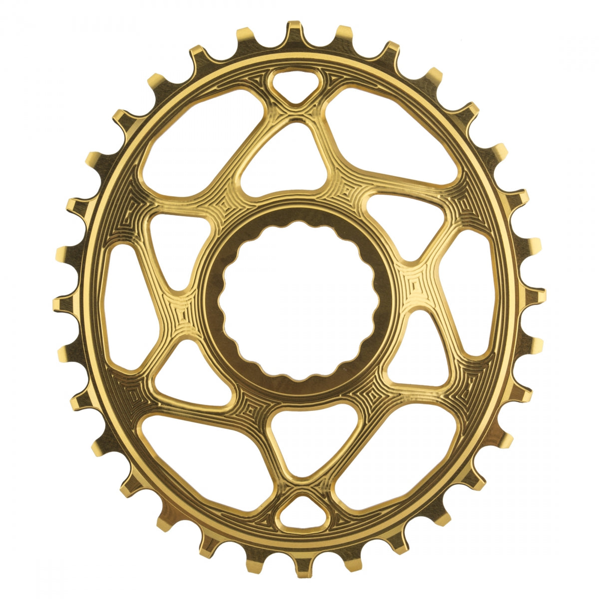 AbsoluteBLACK Raceface Cinch Oval Direct N/W Chainring, 32T,Â Gold