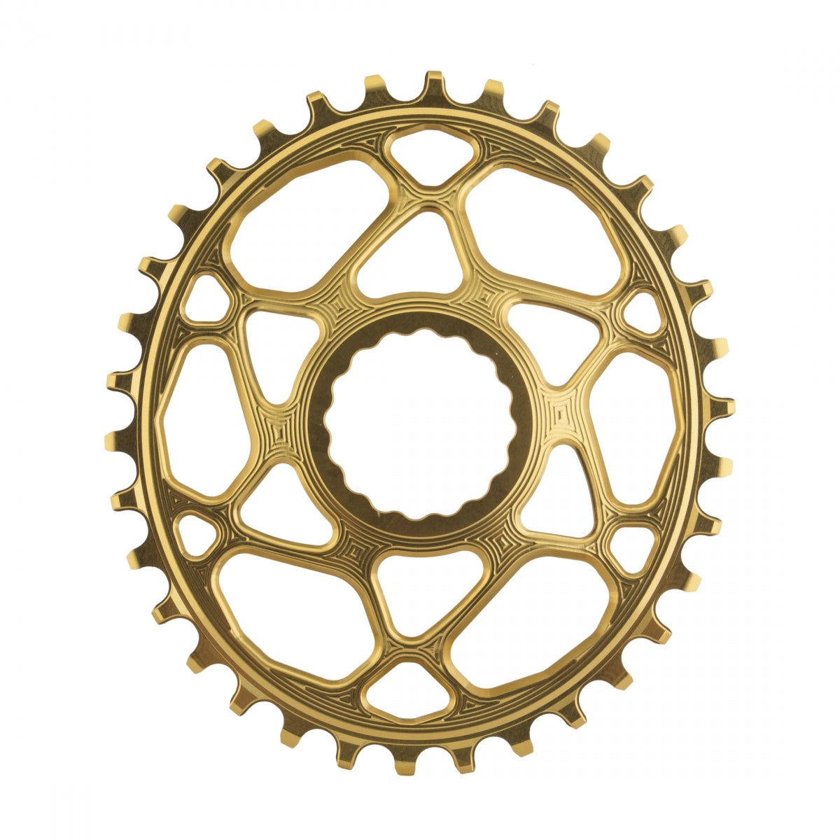 AbsoluteBLACK Raceface Cinch Oval Direct N/W Chainring, 34T,Â Gold