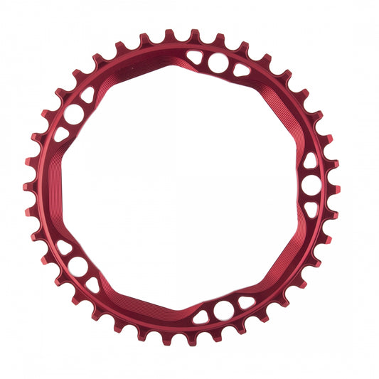 AbsoluteBLACK BCD N/W Chainring, 38T, 130mm 5-Bolt,Â Red