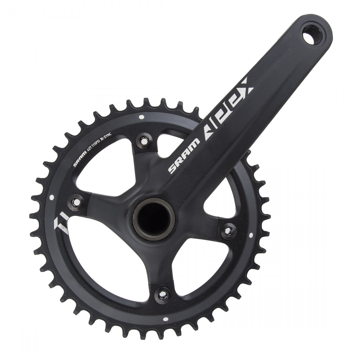 SRAM Apex X-SYNC Crankset without Cups, GXP, 172.5mm x 42T, Black