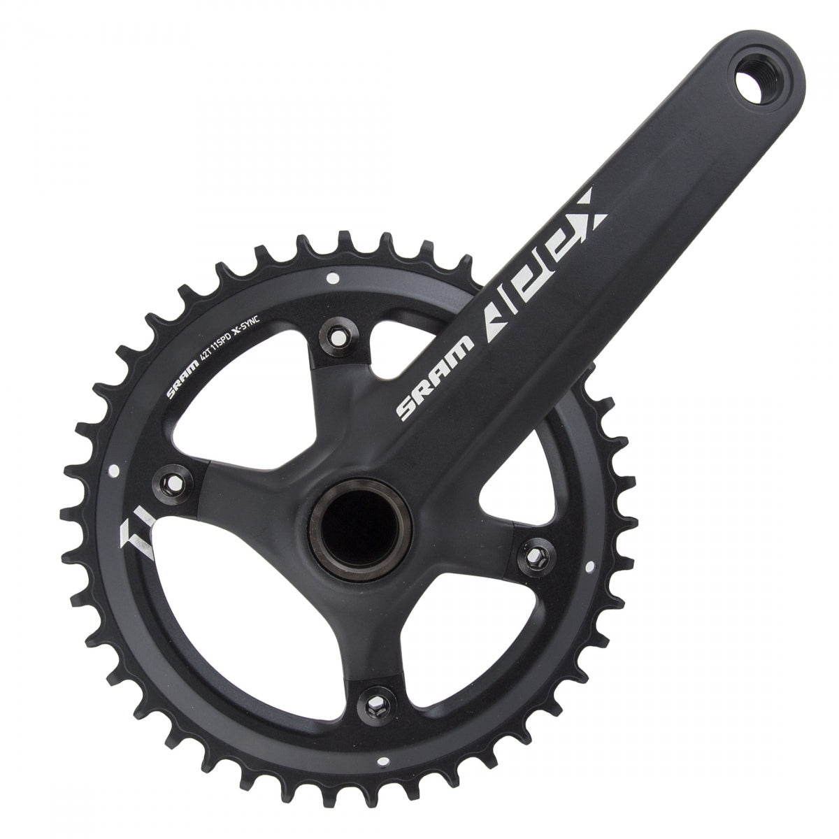 SRAM Apex X-SYNC Crankset without Cups, GXP, 175mm x 42T, Black