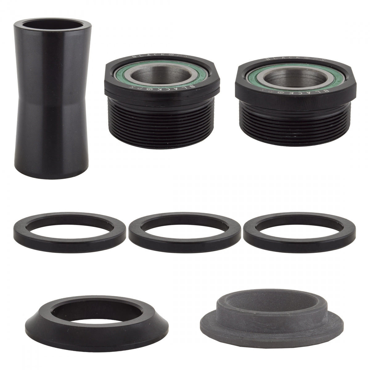 Black Ops Bottom Bracket Cup Set, Euro Sealed, 19mm, Black