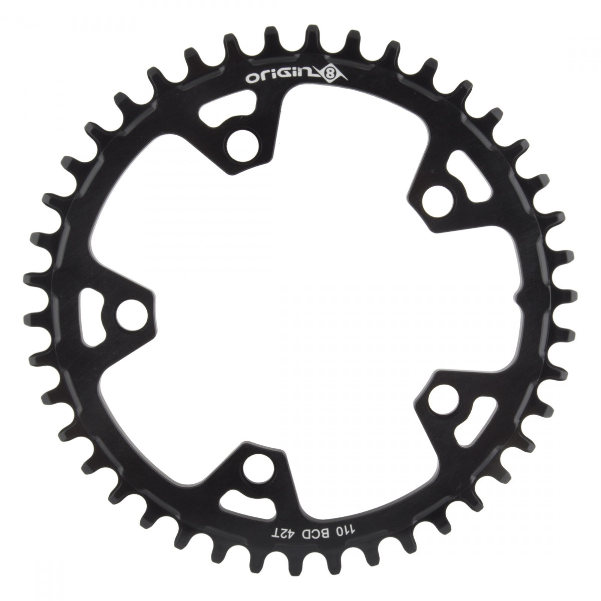 Origin8 Holdfast 1x 10/11sp Chainring BCD, 110mm 5-Bolt, 42T, Black