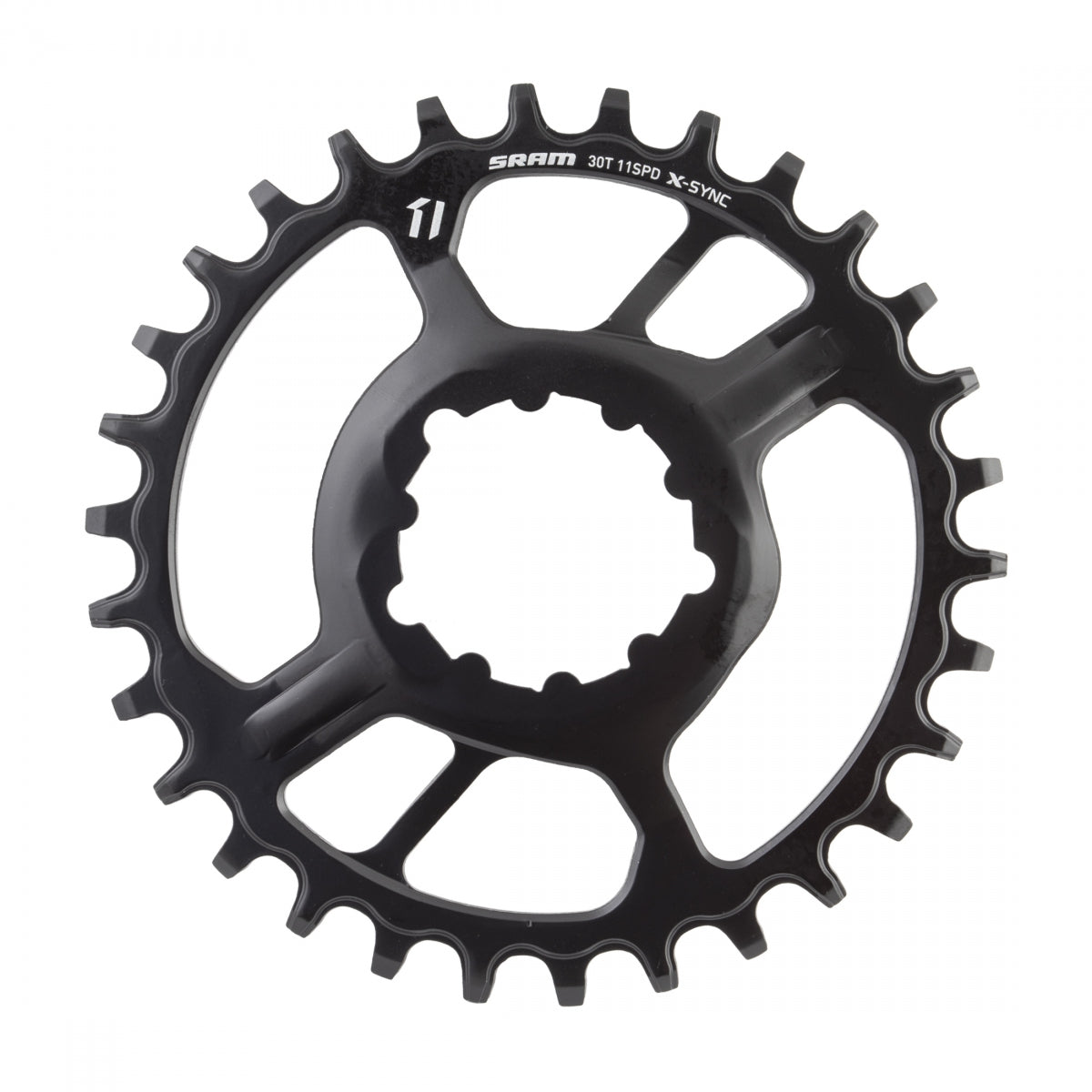 SRAM X-SYNC Direct Mount Chainring, GXP/BB30, 11-Speed, 30T, 3mm Offset, Black