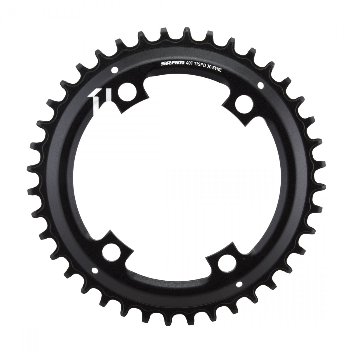 SRAM X-SYNC Asymmetric Chainring, 11-Speed, 4-Bolt, 40T, 110mm, Black