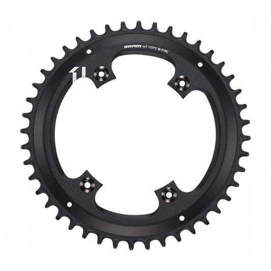 SRAM X-SYNC Asymmetric Chainring, 11-Speed, 4-Bolt, 44T, 110mm, Black