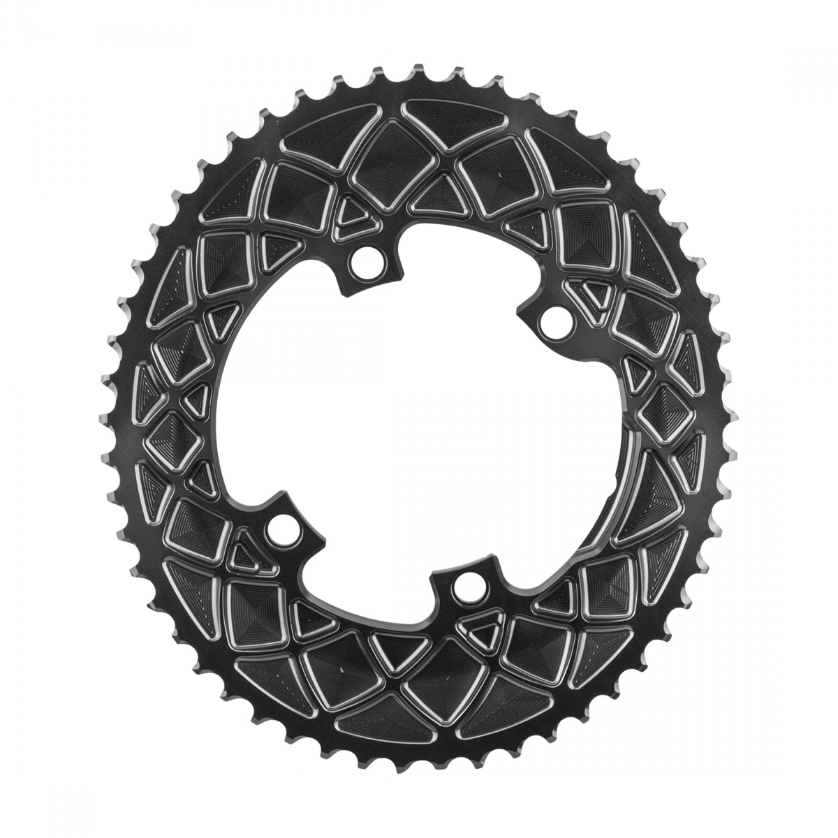 Chainring Absoluteblack Oval 110Mm 53T 4B 2X 9100 Gy