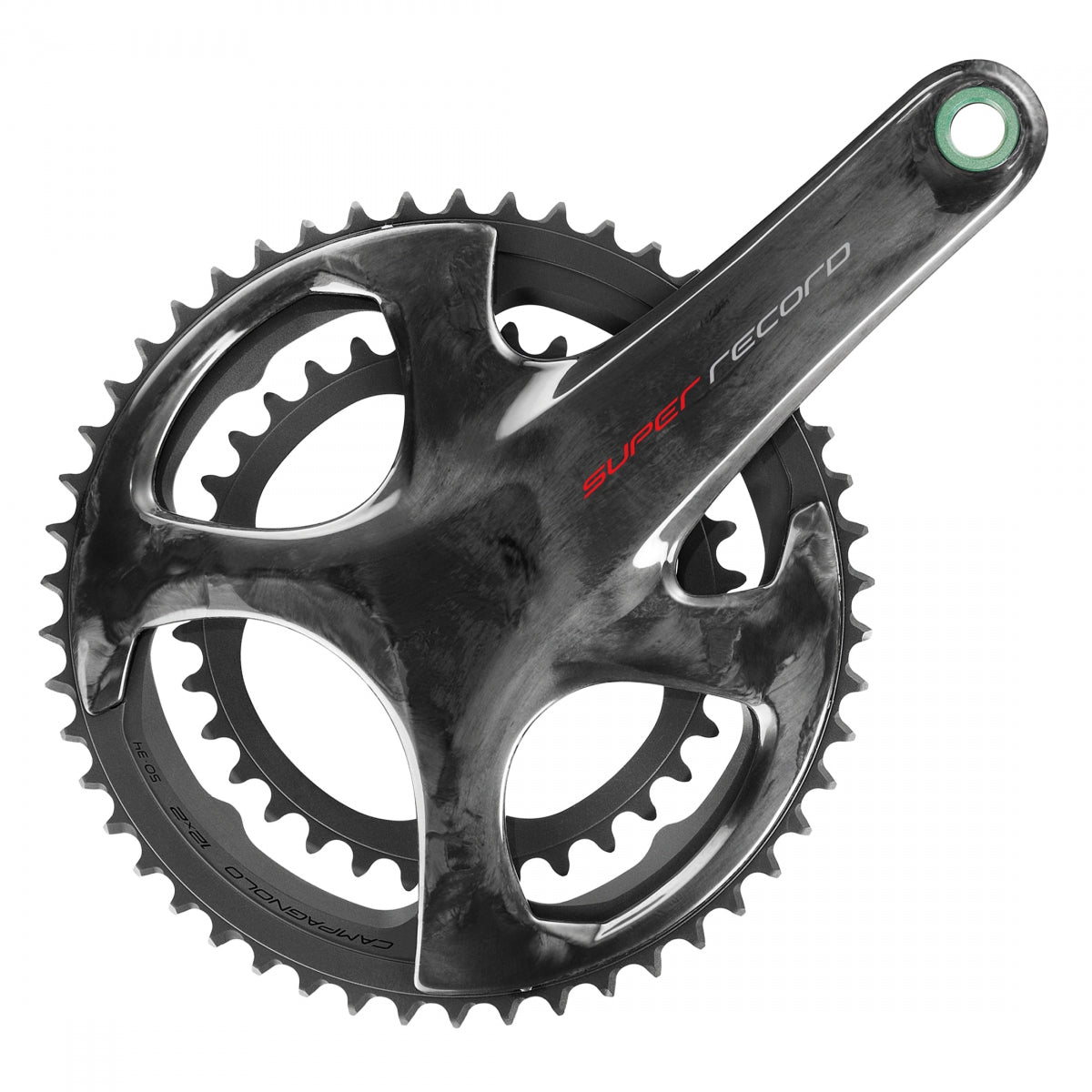 Campagnolo Super Record Crankset - 170mm, 12-Speed, 53/39t, 112/146 Asymmetric BCD, Campagnolo Ultra-Torque Spindle Interface, Carbon