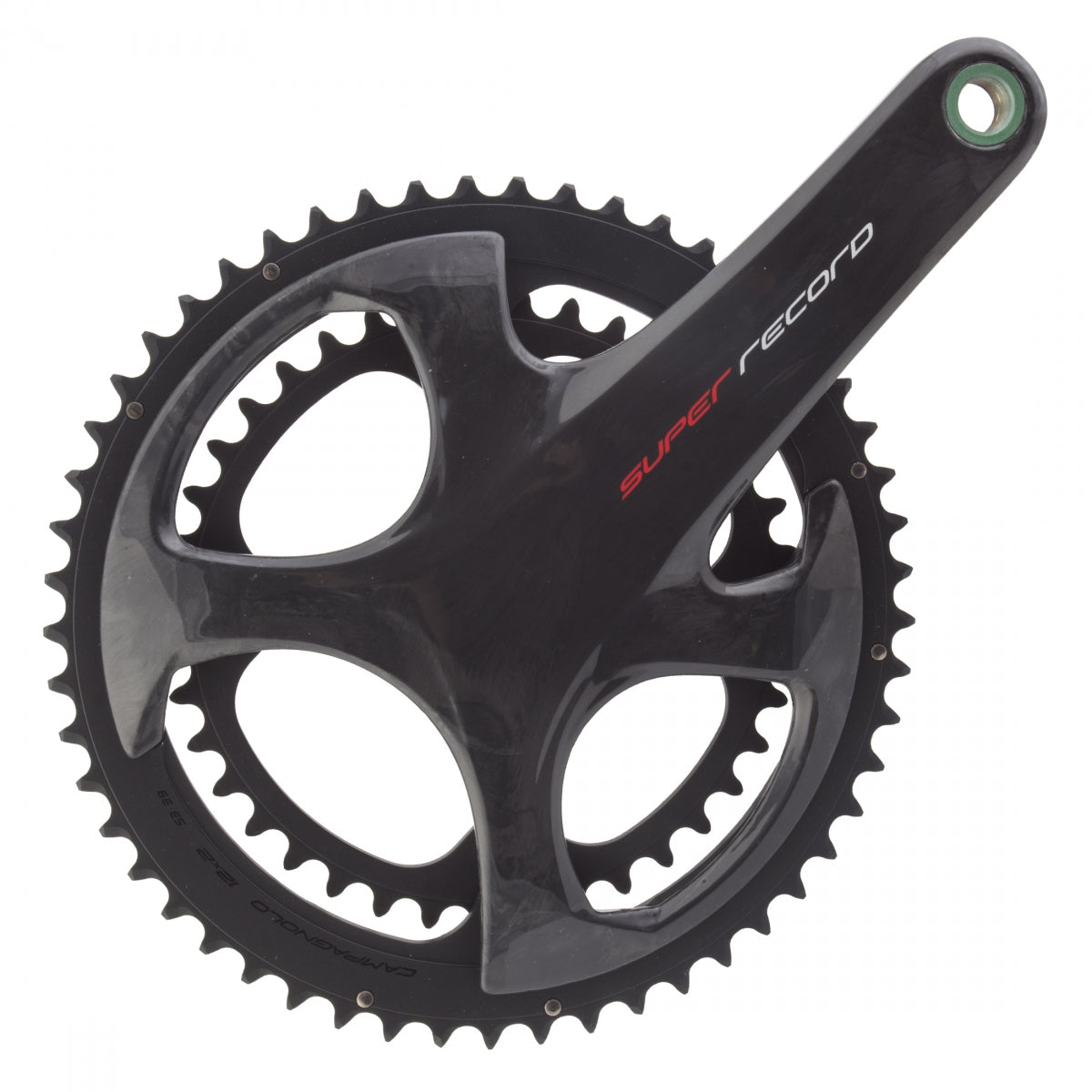 Campagnolo Super Record Crankset - 172.5mm, 12-Speed, 53/39t, 112/146 Asymmetric BCD, Campagnolo Ultra-Torque Spindle Interface, Carbon