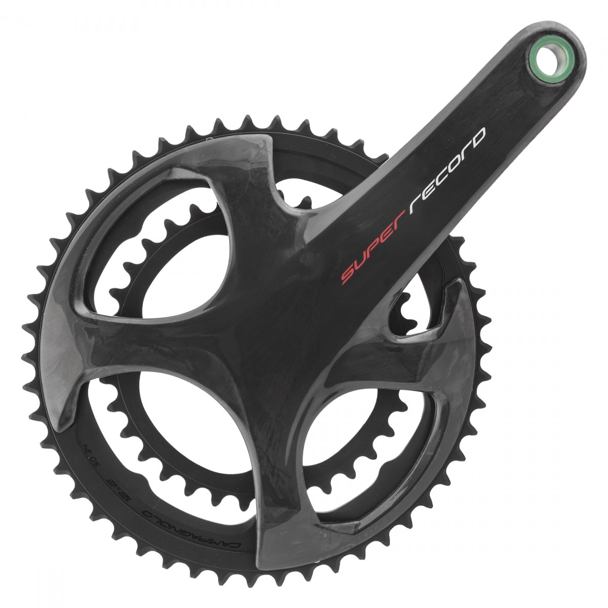 Campagnolo Super Record Crankset - 175mm, 12-Speed, 50/34t, 112/146 Asymmetric BCD, Campagnolo Ultra-Torque Spindle Interface, Carbon